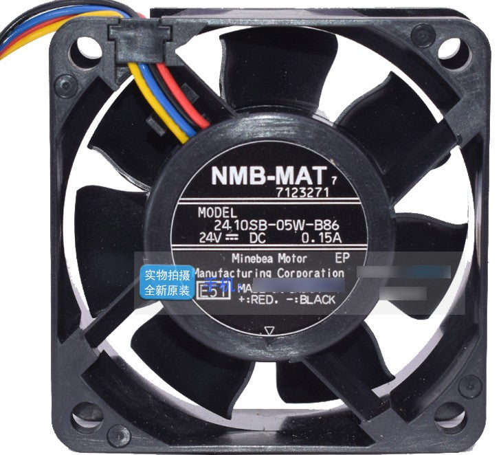 NMB 2410SB-05W-B86 24V 0.15A 4wires Cooling Fan