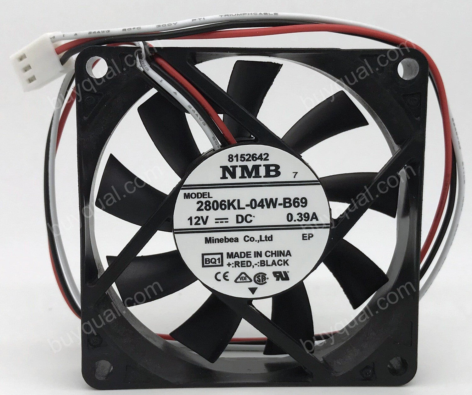 NMB 2806KL-04W-B69 12V 0.39A 3wires Cooling Fan