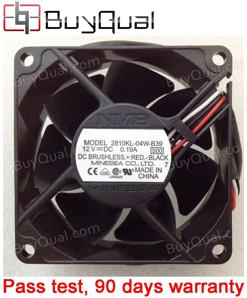 NMB 2810KL-04W-B39 12V 0.19A 3wires Cooling Fan