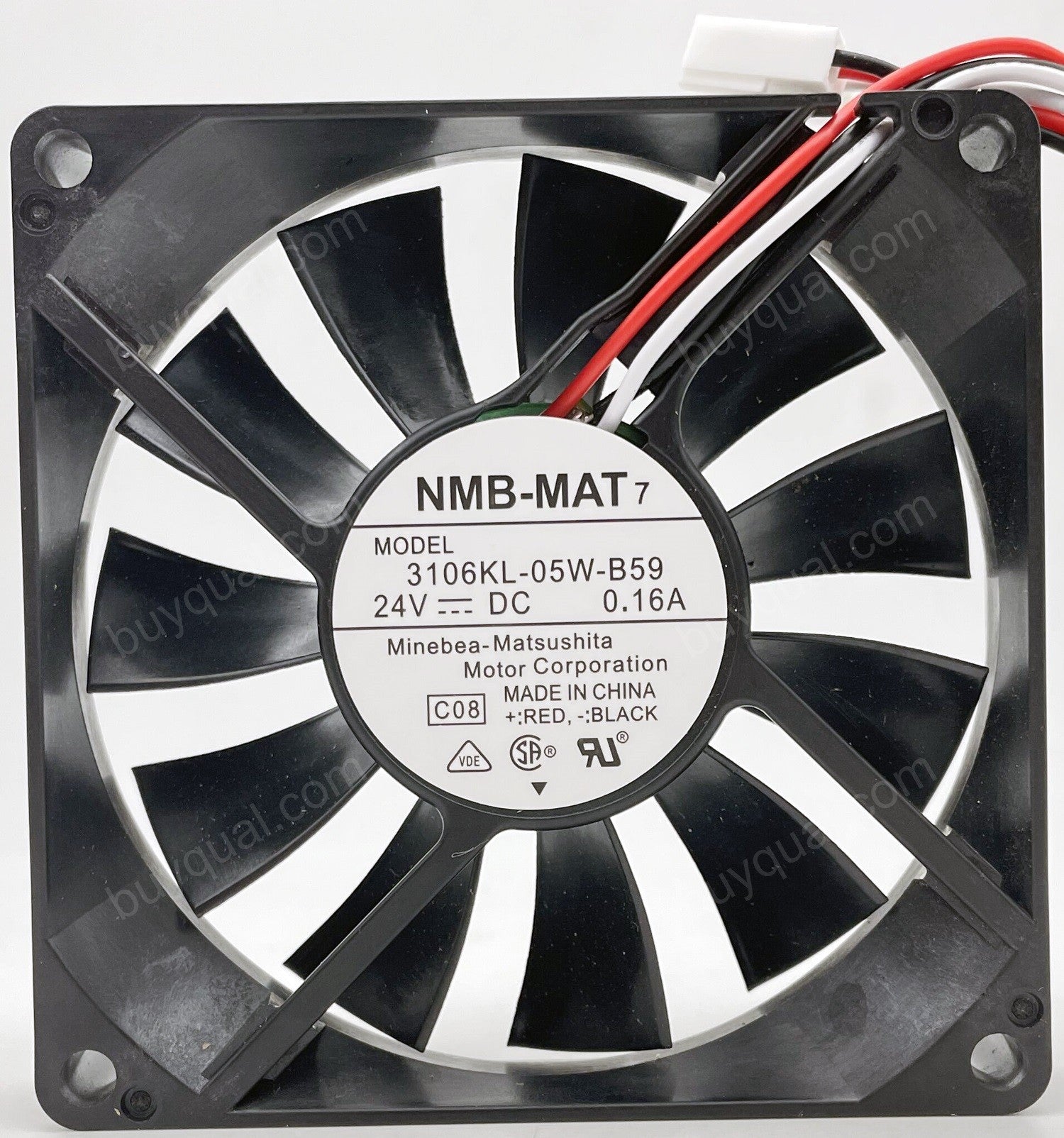 NMB 3106KL-05W-B59 24V 0.16A 3wires Cooling Fan