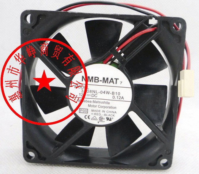NMB 3108NL-04W-B10 12V 0.12A 2wires cooling fan