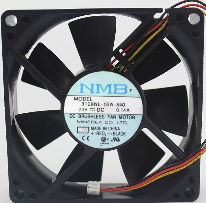 NMB 3108NL-05W-B40 24V 0.14A 3wires Cooling Fan