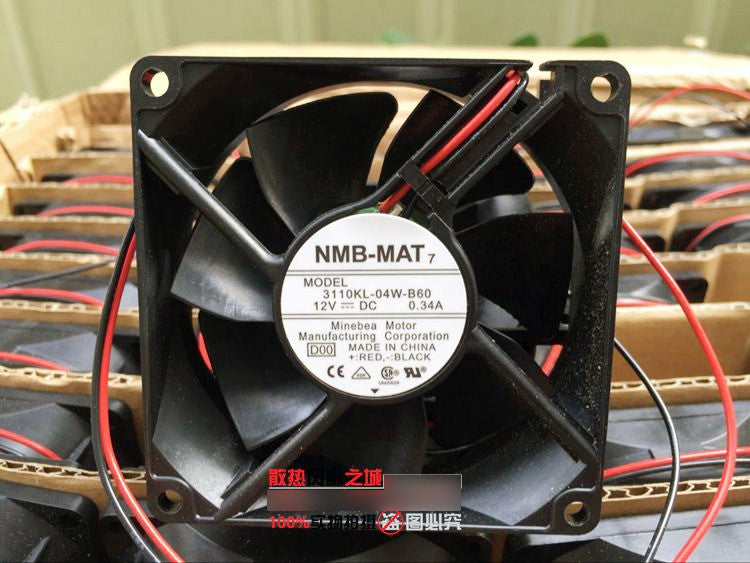NMB 3110KL-04W-B60 12V 0.34A 2wires Cooling Fan