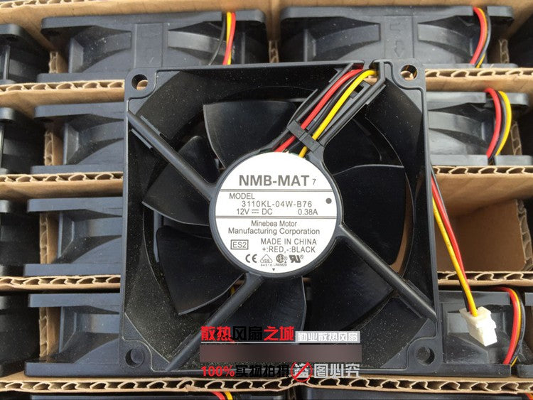 NMB 3110KL-04W-B76 12V 0.38A 3wires cooling fan