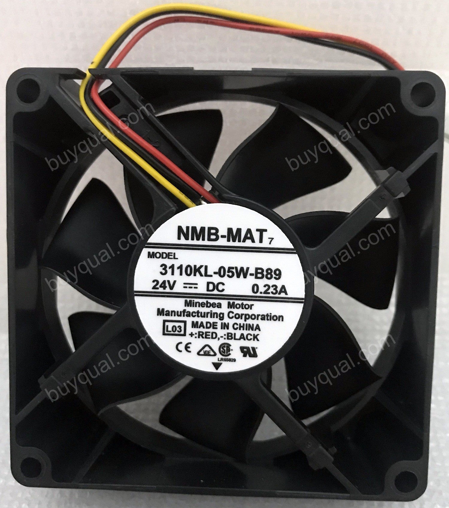 NMB 3110KL-05W-B89 24V 0.23A 3wires Cooling Fan