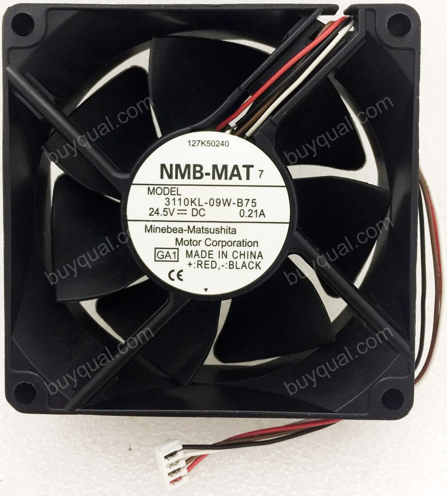 NMB 3110KL-09W-B75 24.5V 0.21A 4wires Cooling Fan - Used