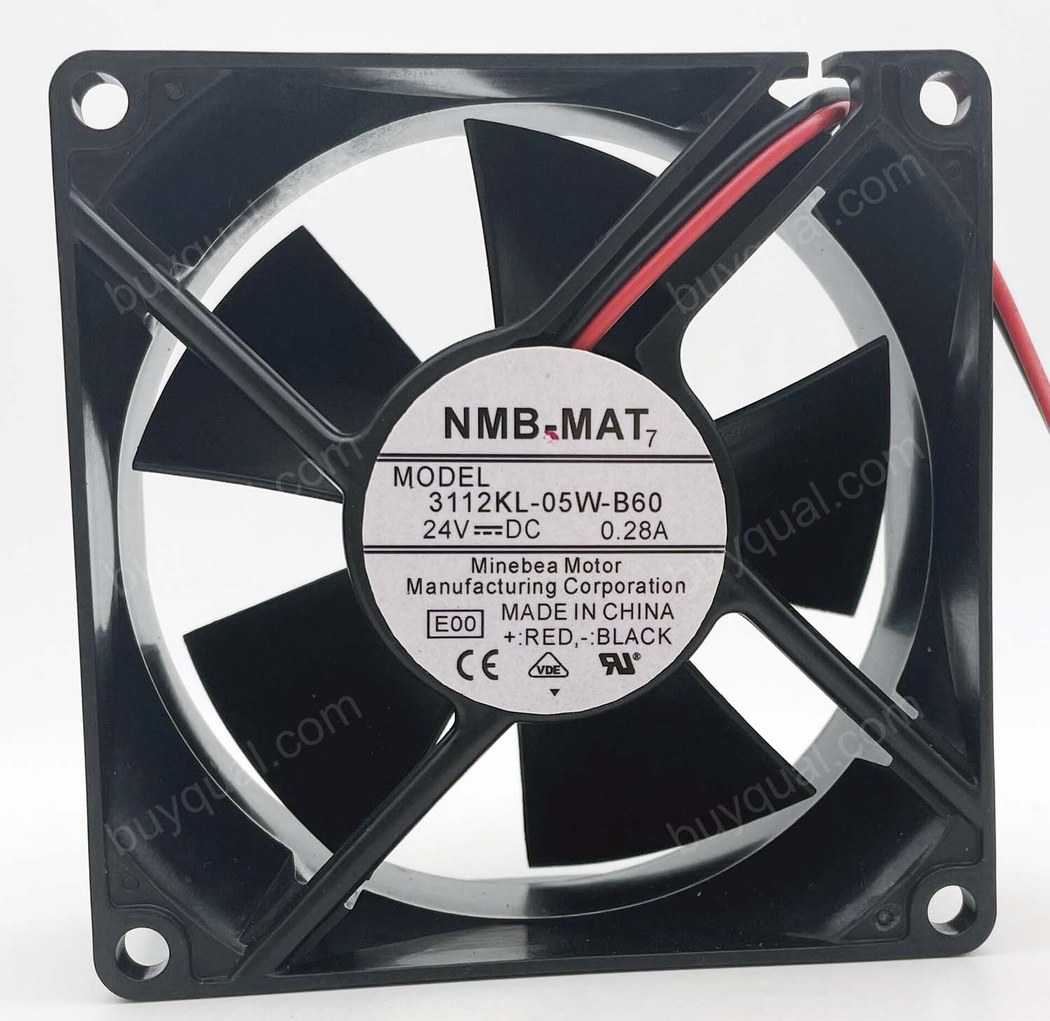 NMB 3112KL-05W-B60 3112KL-05W-B60-E00 24V 0.28A 2wires Cooling Fan - New