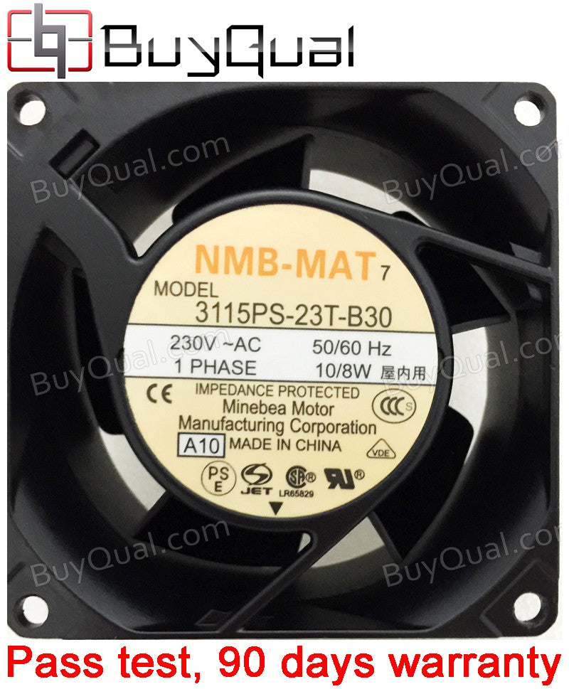 NMB 3115PS-23T-B30 230V 10/8W 2wires Cooling Fan - New