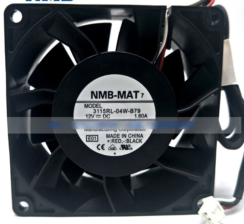 NMB 3115RL-04W-B79 12V 1.6A 3wires Cooling Fan