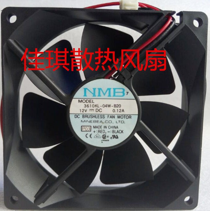 NMB 3610KL-04W-B20 12V 0.12A 2wires Cooling Fan