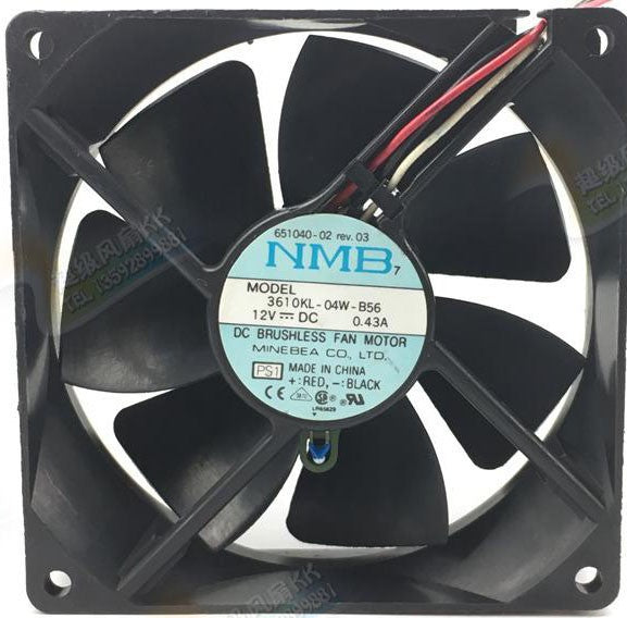 NMB 3610KL-04W-B56 12V 0.43A 3wires Cooling Fan