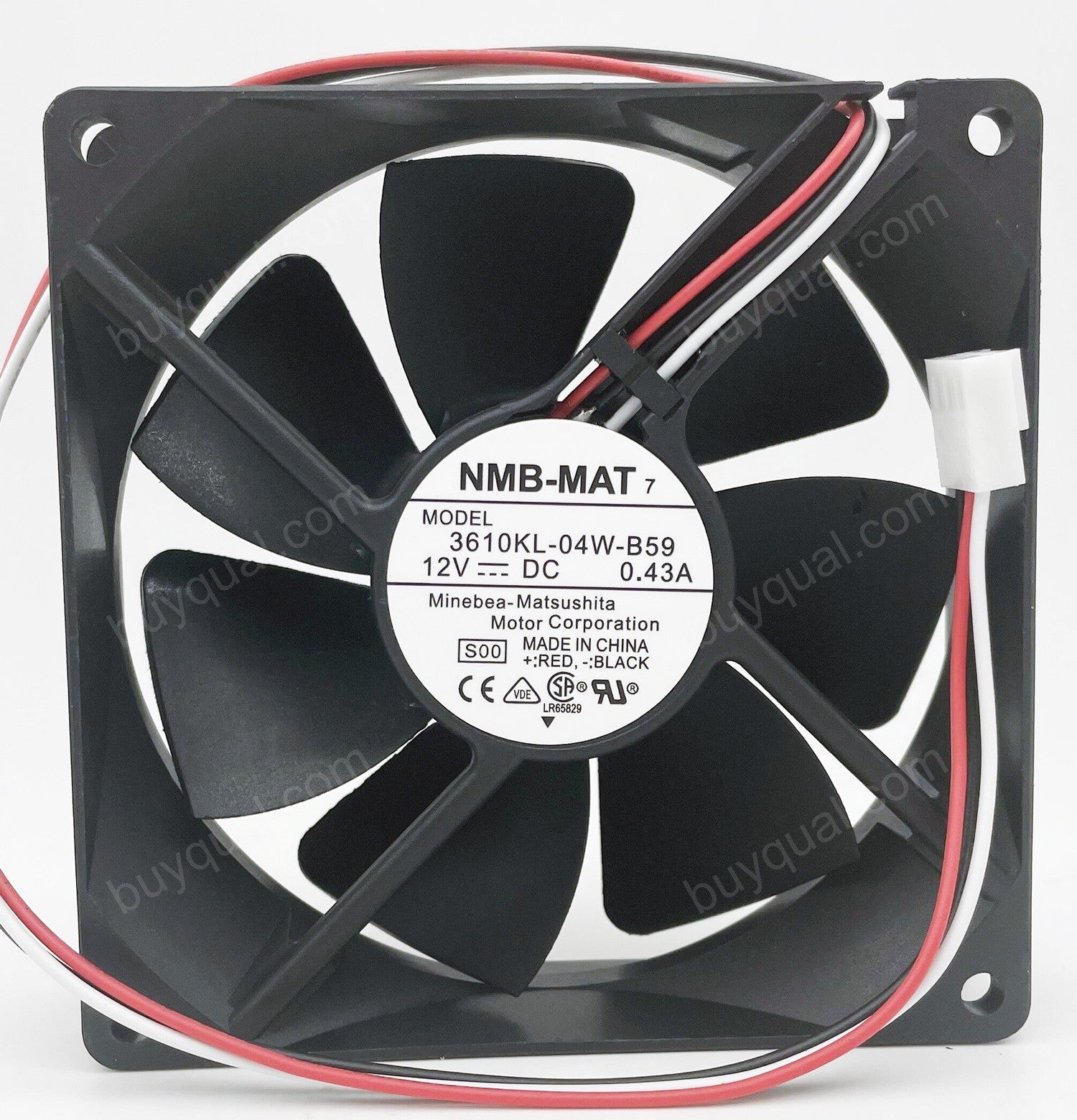NMB 3610KL-04W-B59 12V 0.43A 3wires Cooling Fan