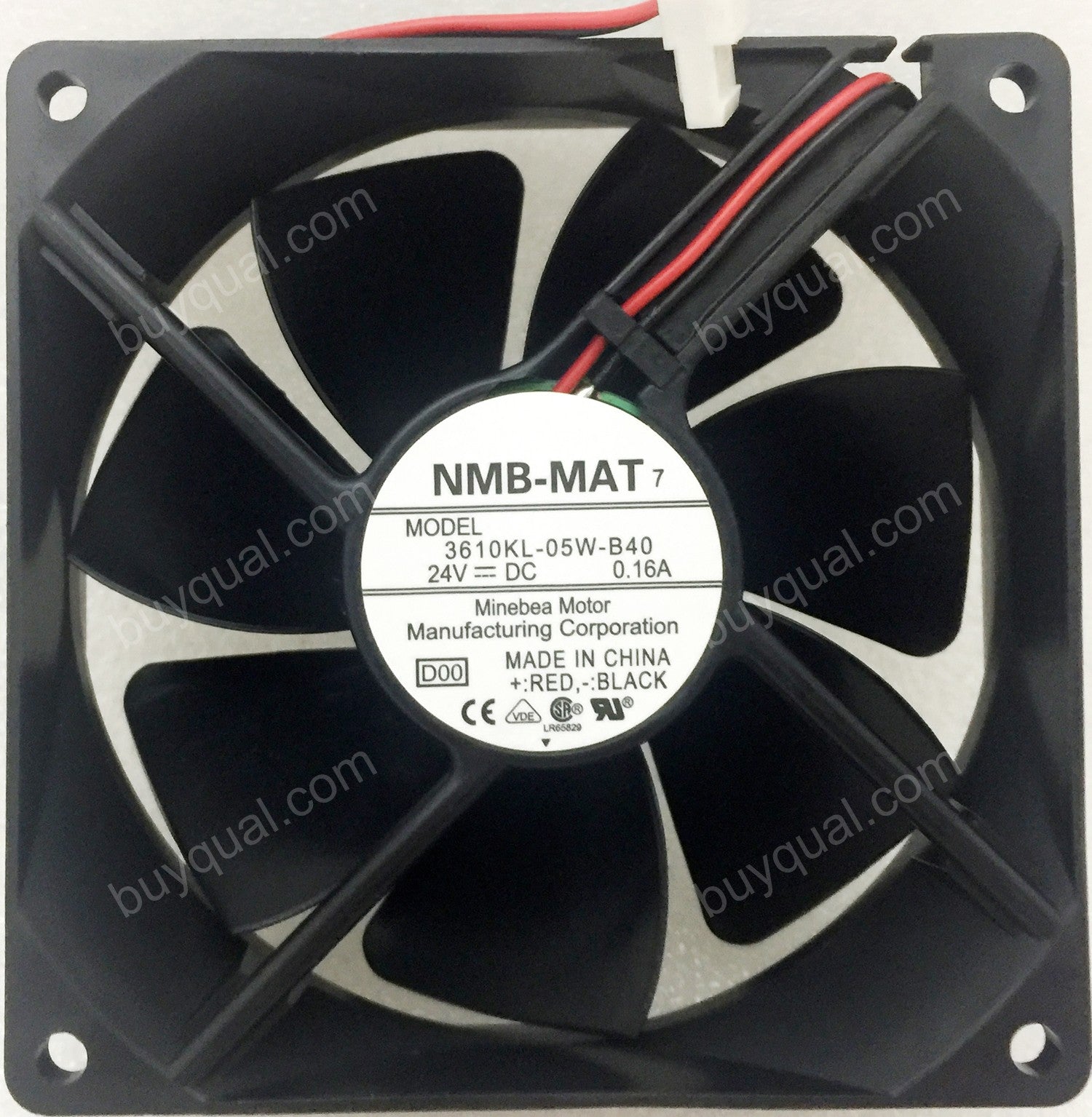 NMB 3610KL-05W-B40 24V 0.16A 2wires Cooling Fan