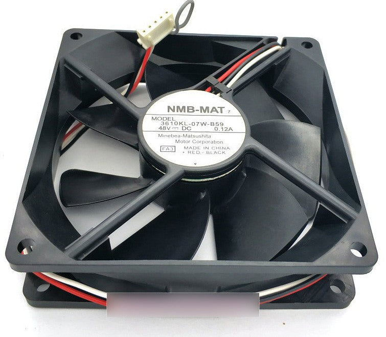 NMB 3610KL-07W-B59 48V 0.12A 3wires Cooling Fan