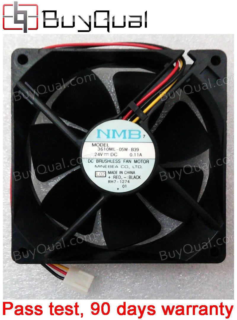 NMB 3610ML-05W-B39 24V 0.11A 3wires Cooling Fan - Used