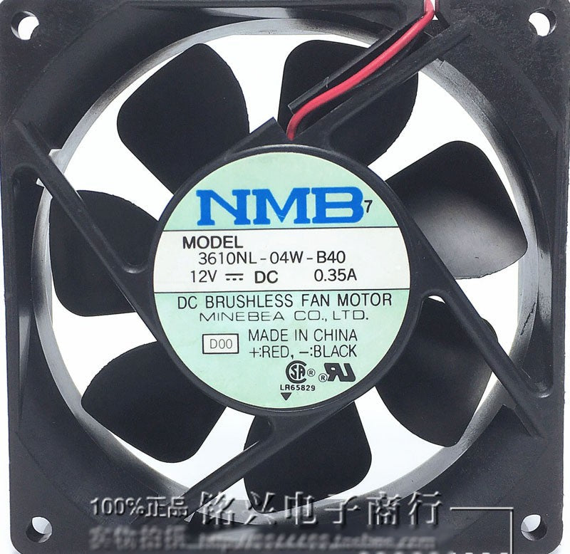 NMB 3610NL-04W-B40 12V 0.35A 2wires cooling fan