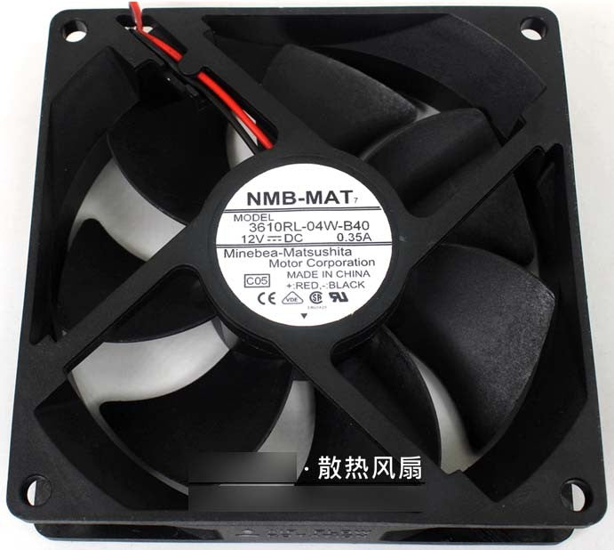 NMB 3610RL-04W-B40 12V 0.35A 2wires Cooling Fan