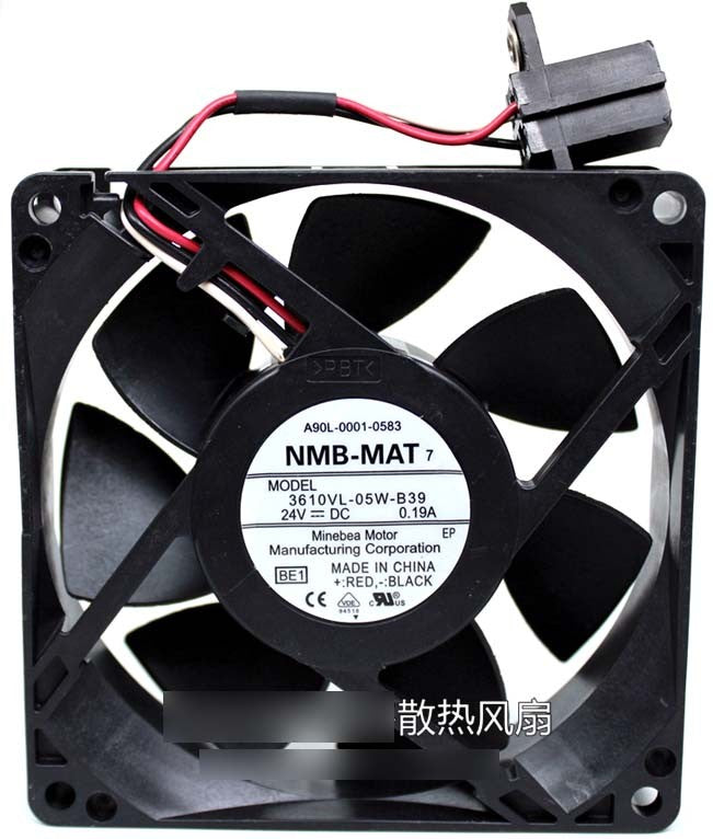 NMB 3610VL-05W-B39 A90L-0001-0583 24V 0.19A 3wires cooling fan