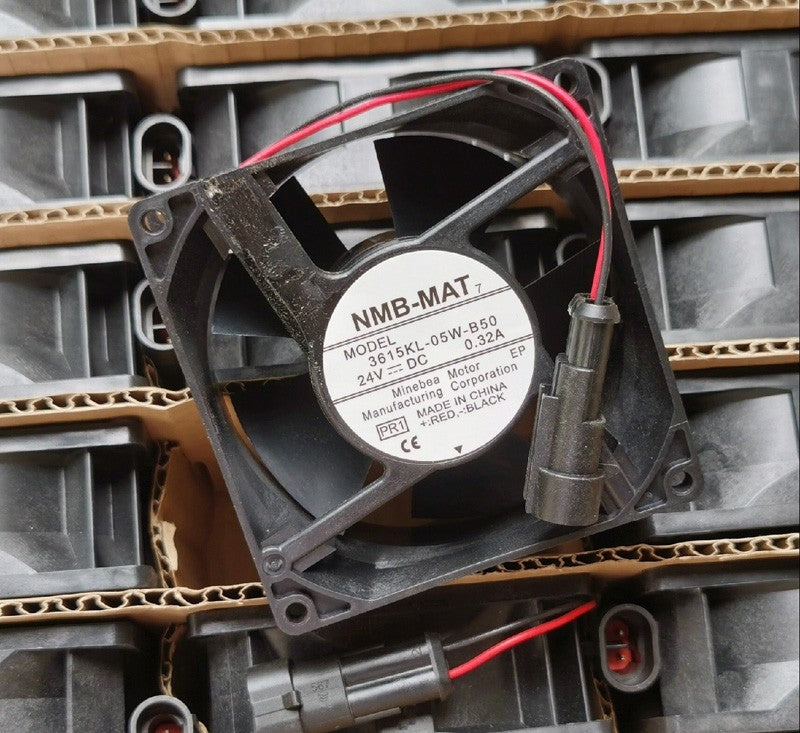 NMB 3615KL-05W-B50 3615KL-05W-B50-PQ1 -PR1 24V 0.32A 2wires Cooling Fan Waterproof- Special Plug