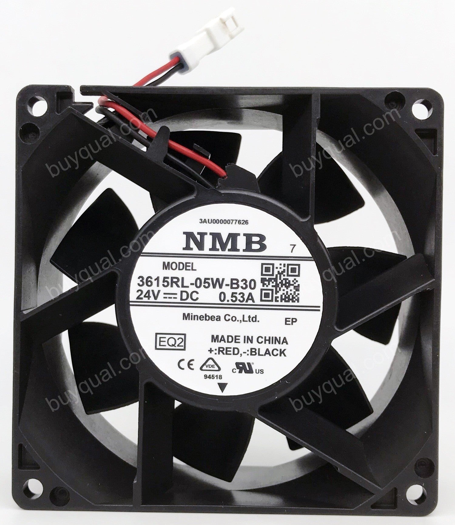 NMB 3615RL-05W-B30 24V 0.53A 2wires cooling fan
