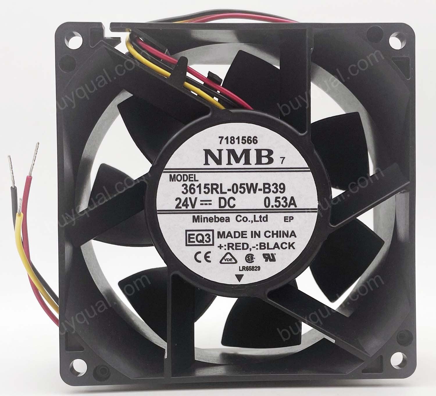 NMB 3615RL-05W-B39 -EQ1 -EQ2 -EQ3 24V 0.53A 3wires Cooling Fan - Picture need