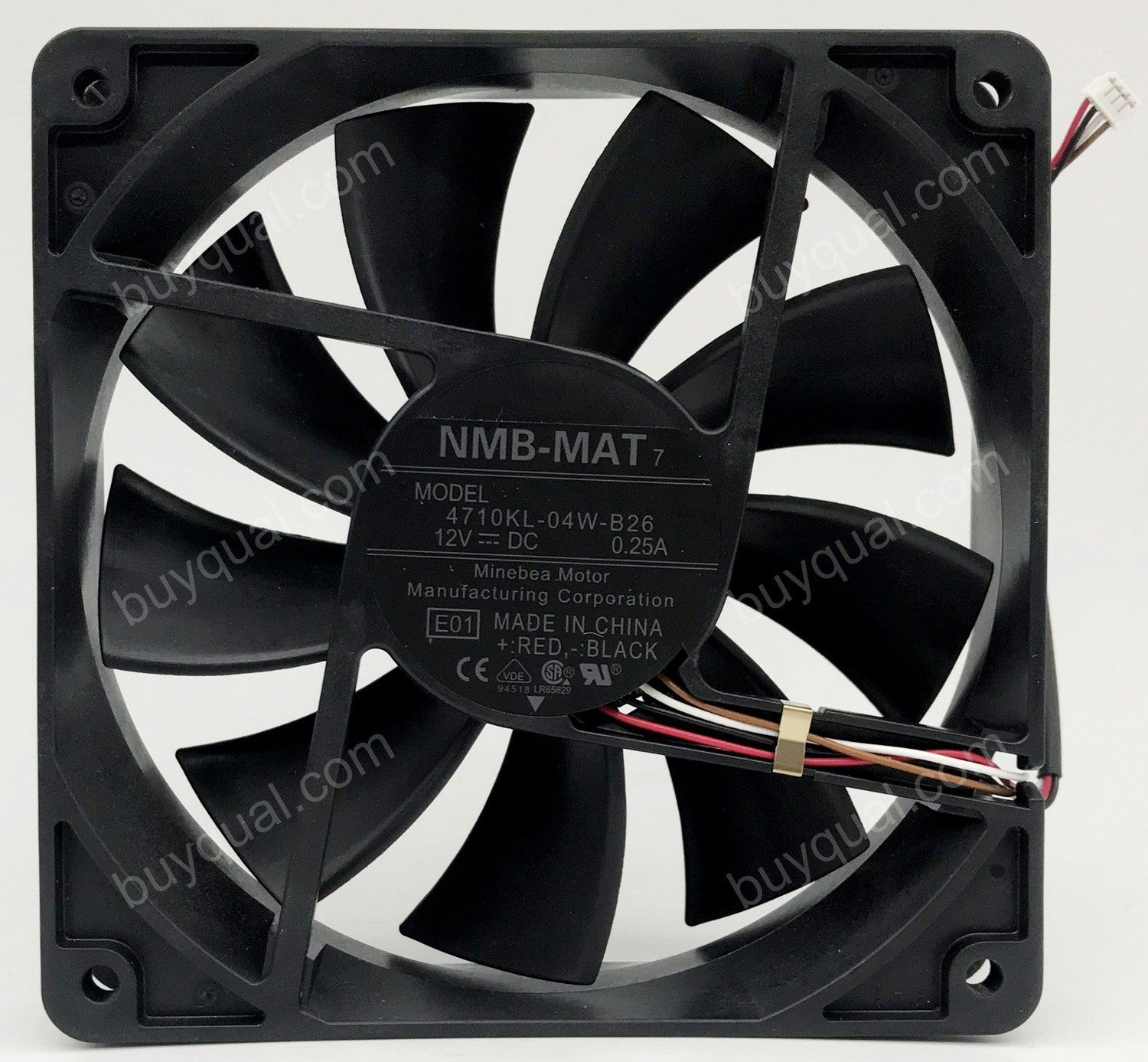 NMB 4710KL-04W-B26 12V 0.25A 4wires Cooling Fan