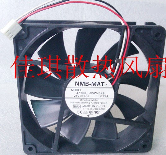 NMB 4710KL-05W-B49 24V 0.29A 3wires Cooling Fan