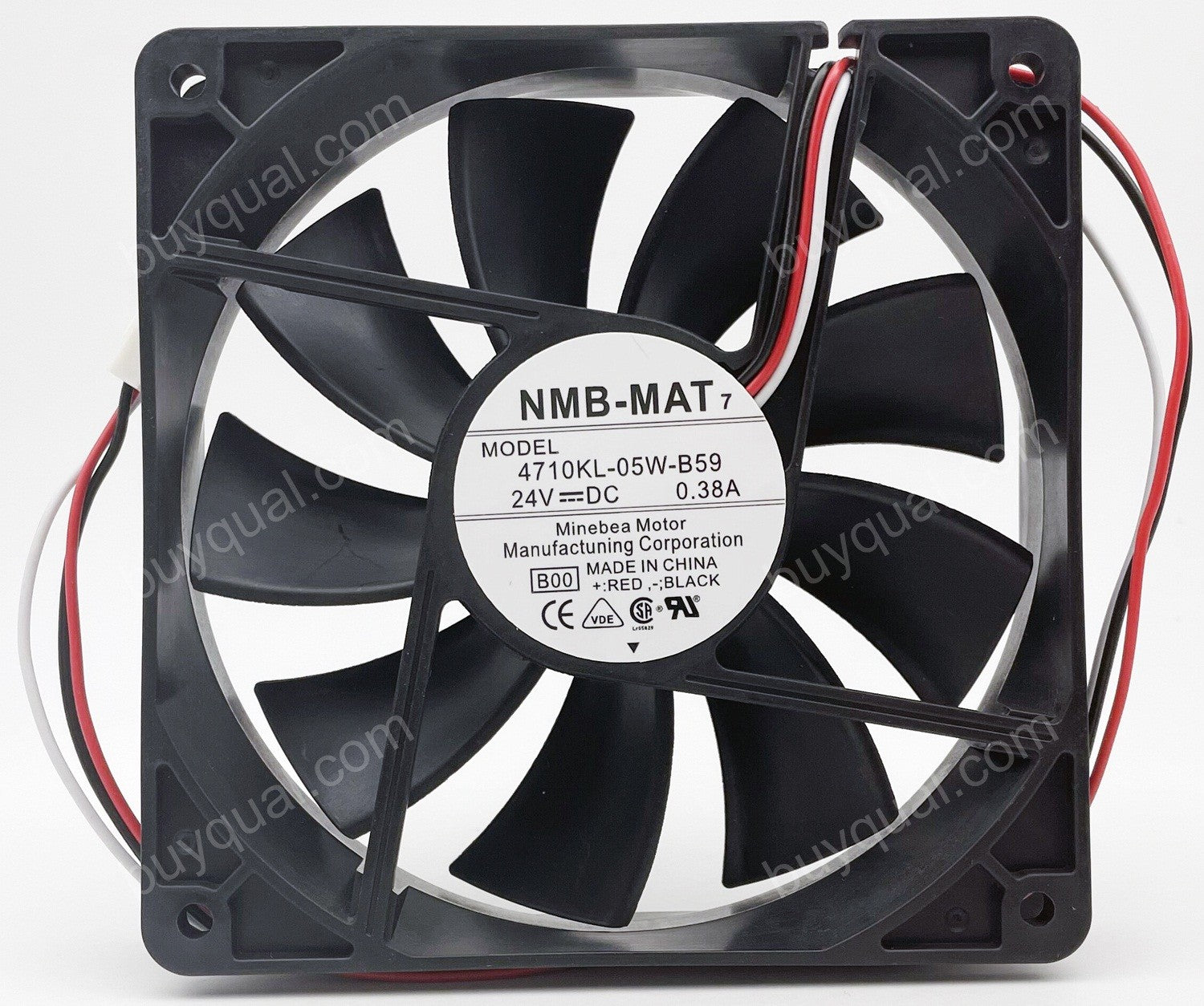 NMB 4710KL-05W-B59 E00 EQ1 24V 0.38A 3wires Cooling Fan