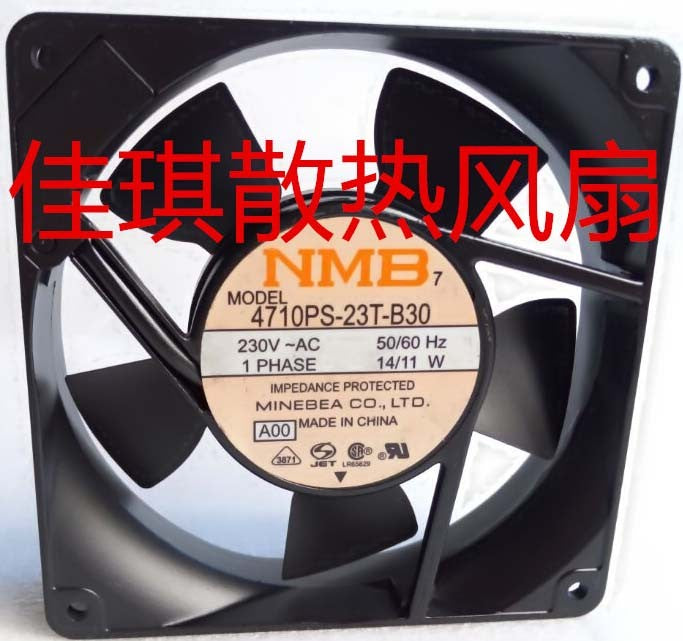 NMB 4710PS-23T-B30 4710PS-23T-B30-A00 230V 50/60Hz 14/11W Cooling Fan - New