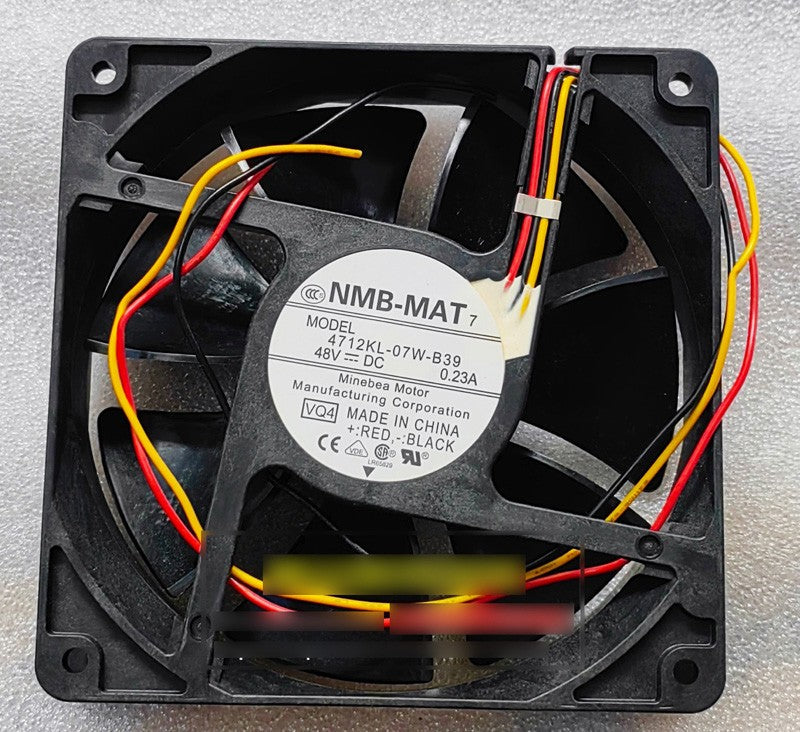 NMB 4712KL-07W-B39 48V 0.23A 3wires Cooling Fan