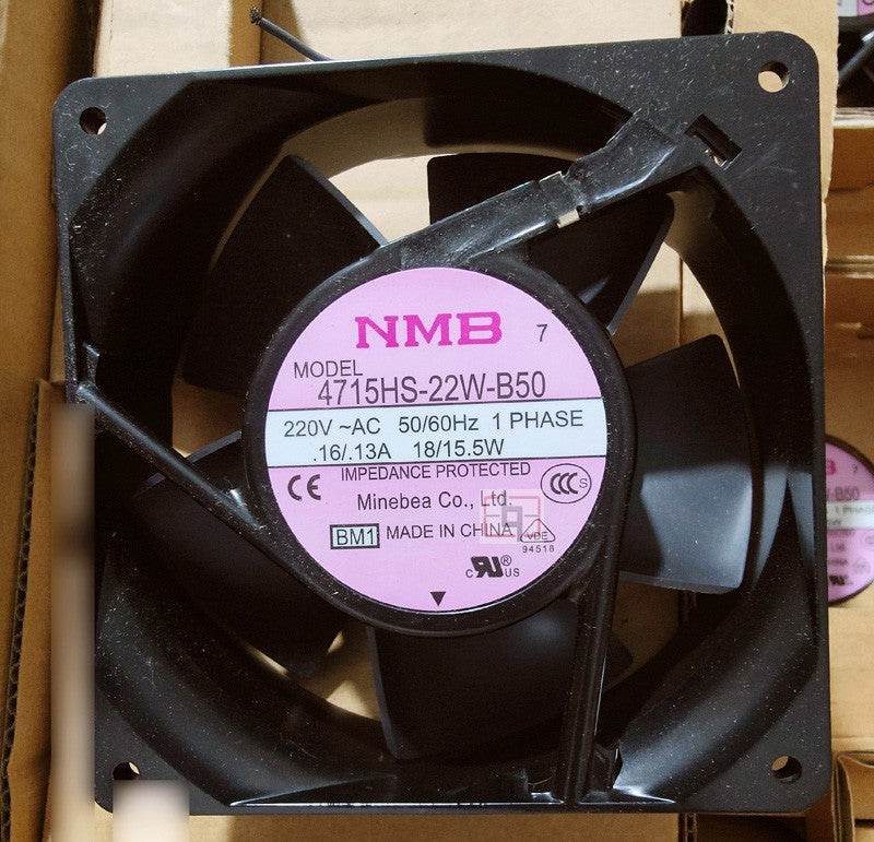 NMB 4715HS-22W-B50 220V 0.16/0.13A 18/15.5W fan