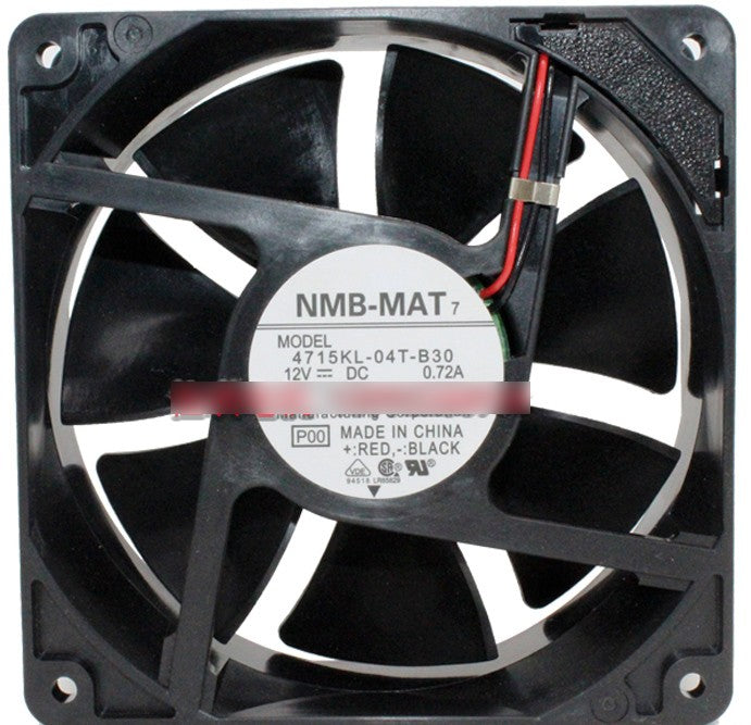 NMB 4715KL-04T-B30 12V 0.72A 2wires cooling fan