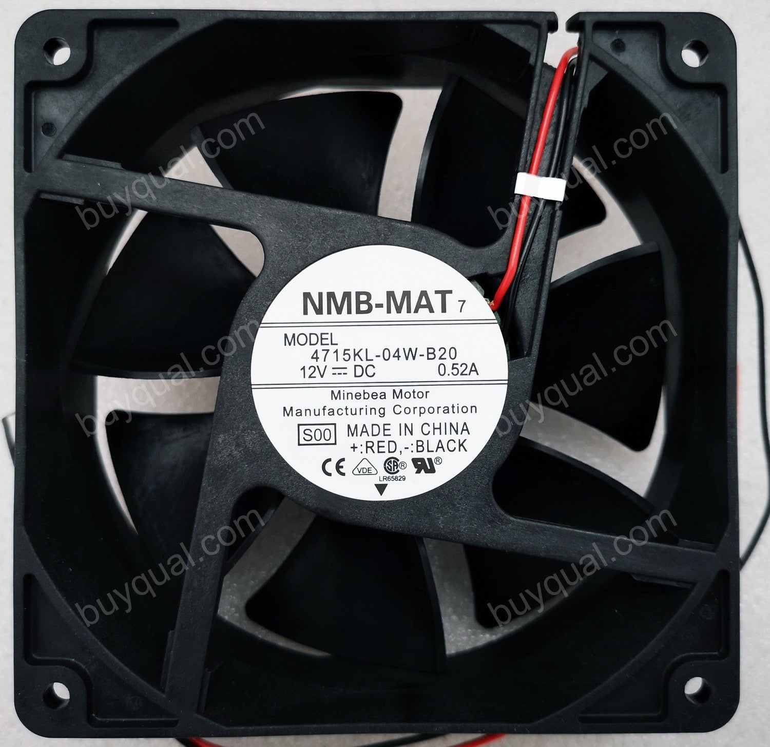 NMB 4715KL-04W-B20 12V 0.52A 2wires Cooling Fan