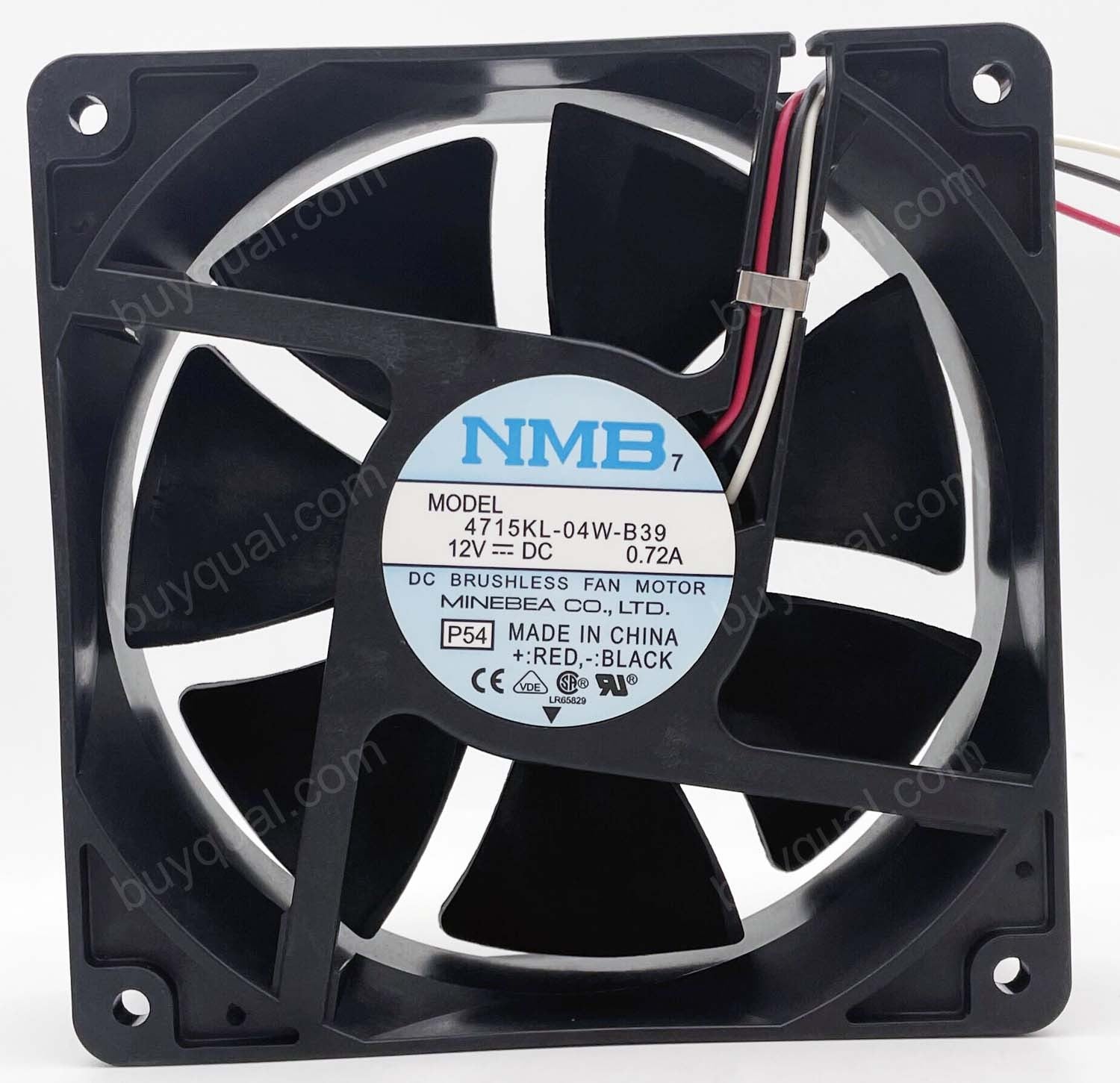 NMB 4715KL-04W-B39 12V 0.72A 3wires Cooling Fan