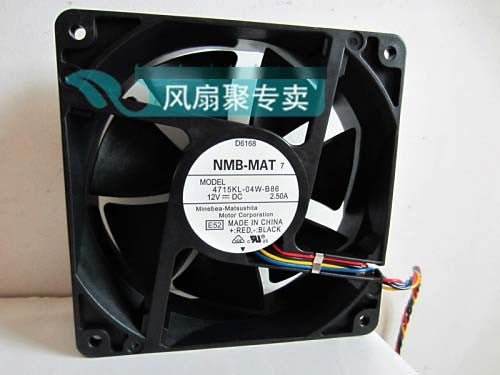NMB 4715KL-04W-B86 12V 2.5A 4wires Cooling Fan