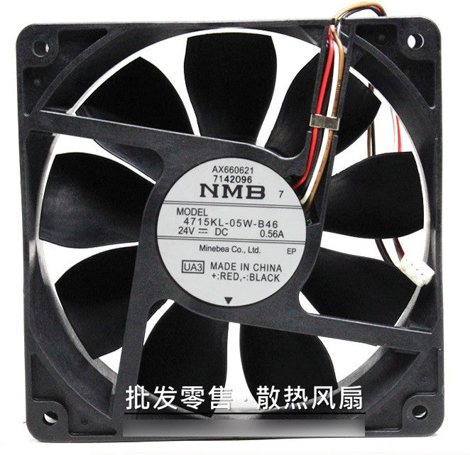 NMB 4715KL-05W-B46 24V 0.46A 4wires Cooling Fan