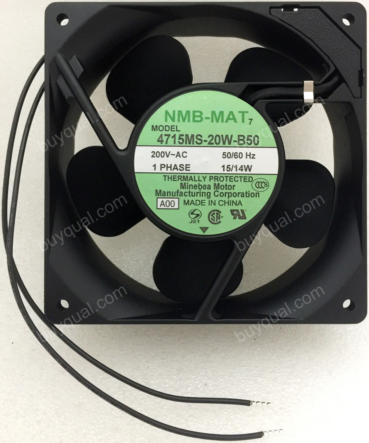 NMB 4715MS-20W-B50 200V 14/15W 2wires Cooling Fan