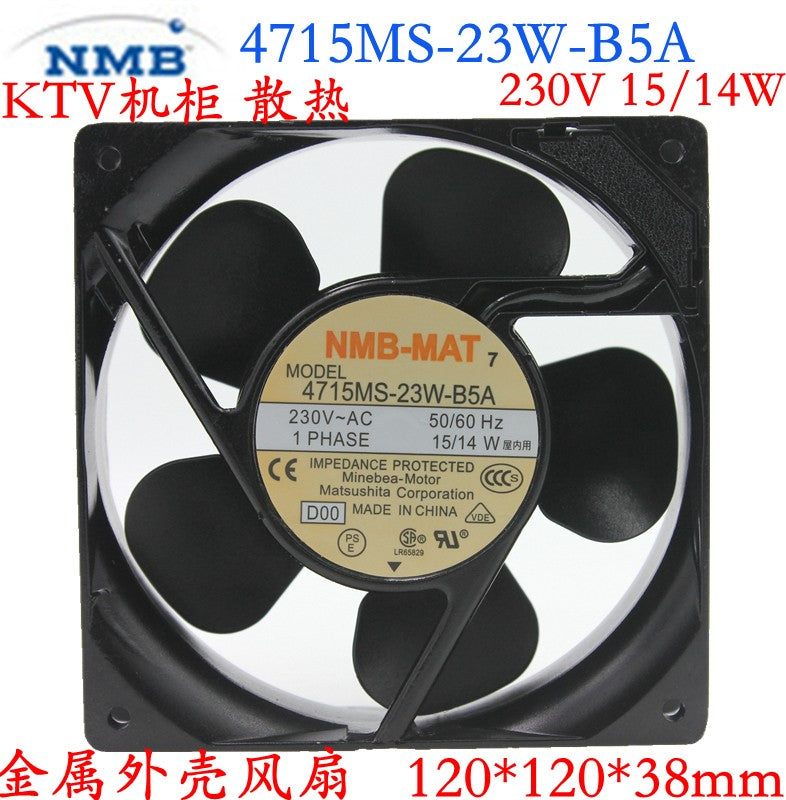NMB 4715MS-23W-B5A 4715MS-23W-B5A-D00 230V 15/14W Cooling Fan