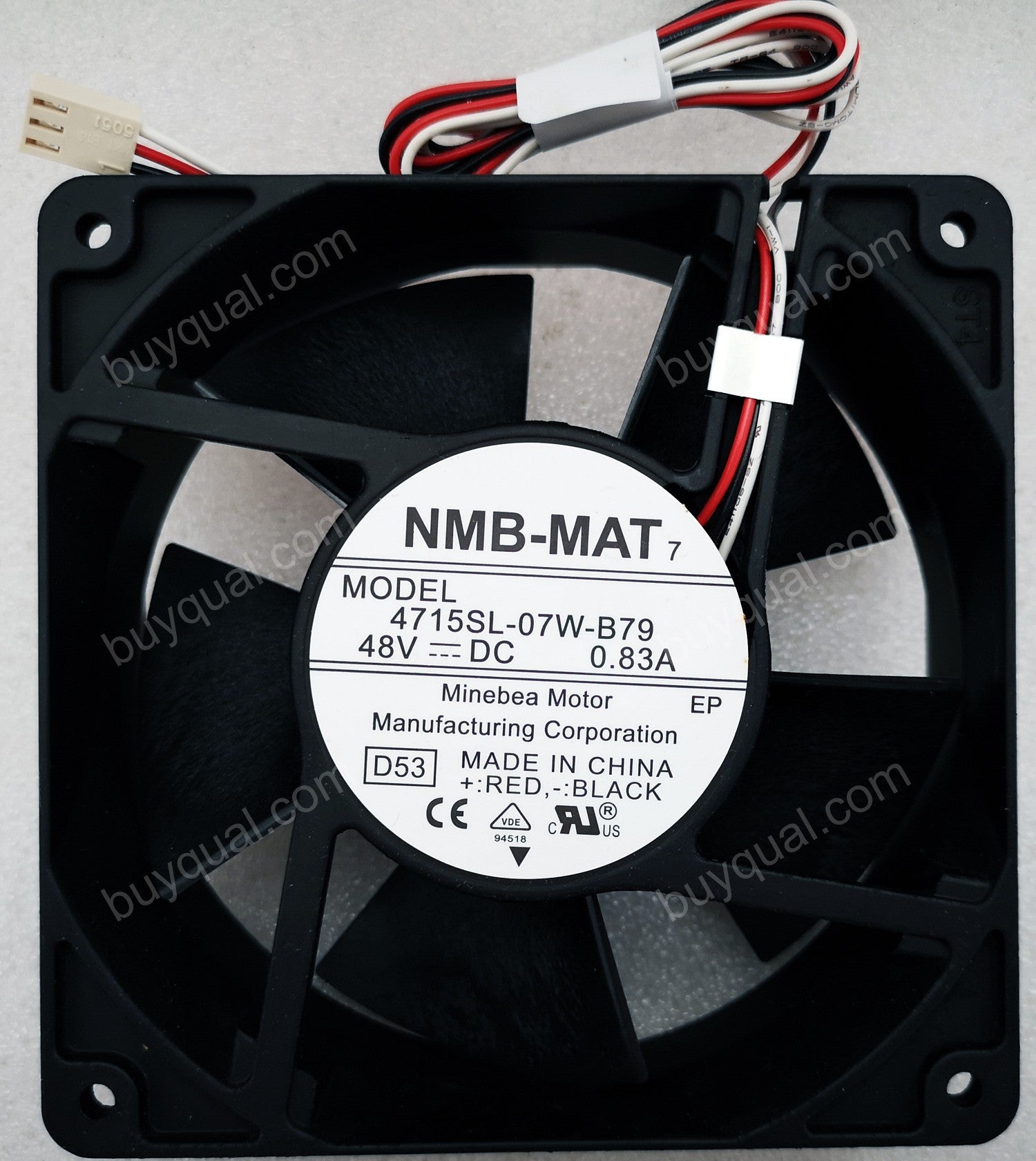 NMB 4715SL-07W-B79 48V 0.83A 3wires Cooling Fan - Original New