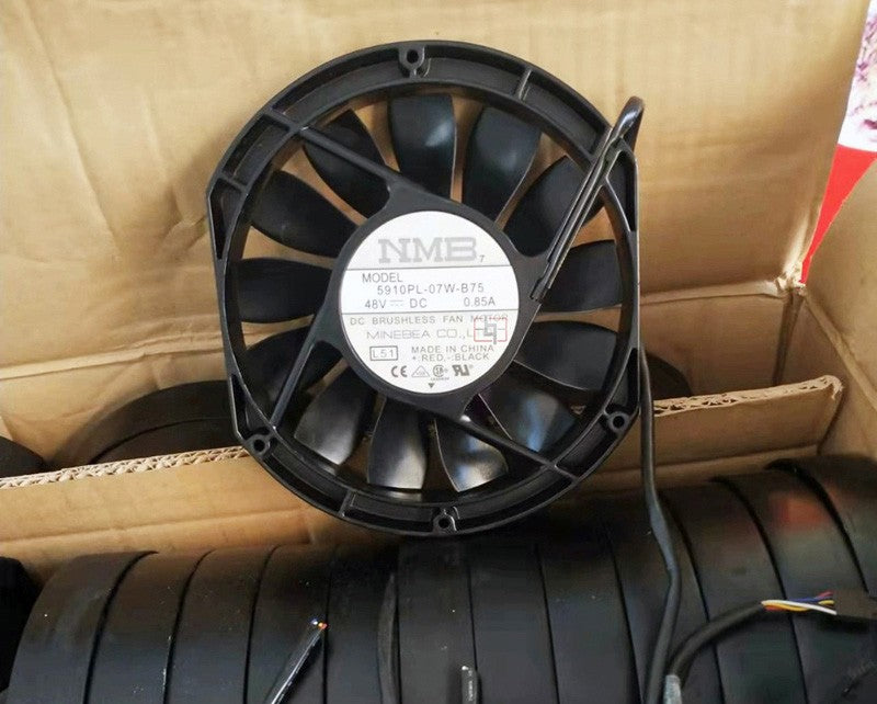NMB 5910PL-07W-B75 48V 0.85A 4wires Cooling Fan