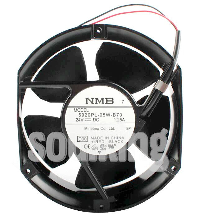 NMB 5920PL-05W-B70 5920PL-05W-B70-D00 24V 1.25A 2wires Cooling Fan
