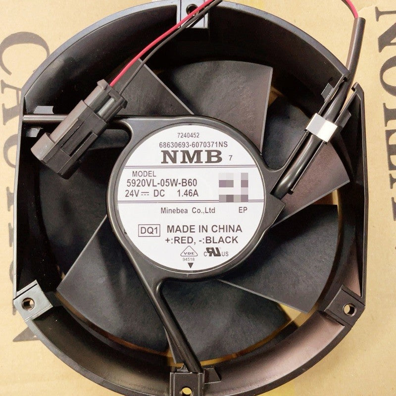 NMB 5920VL-05W-B60 5920VL-05W-B60-DQ1 24V 1.46A 2wires Cooling Fan