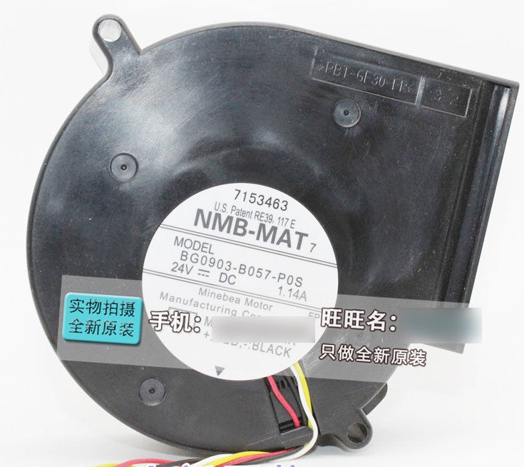 NMB BG0903-B057-P0S 24V 1.14A 4wires Cooling Fan
