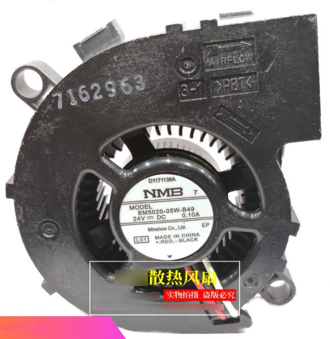 NMB BM5020-05W-B49 24V 0.10A 3wires cooling fan