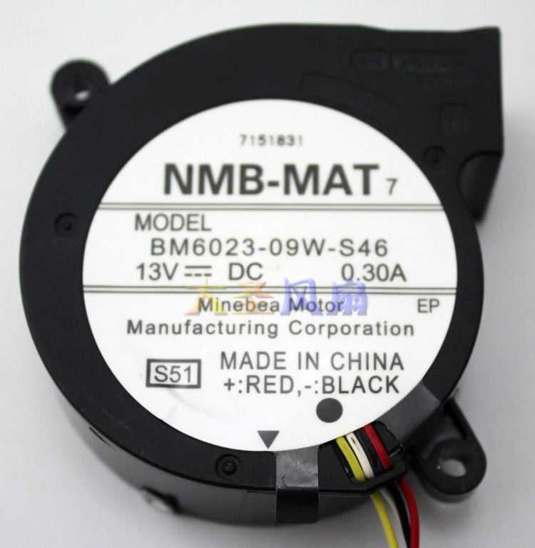 NMB BM6023-09W-S46 13V 0.30A 4wires cooling fan