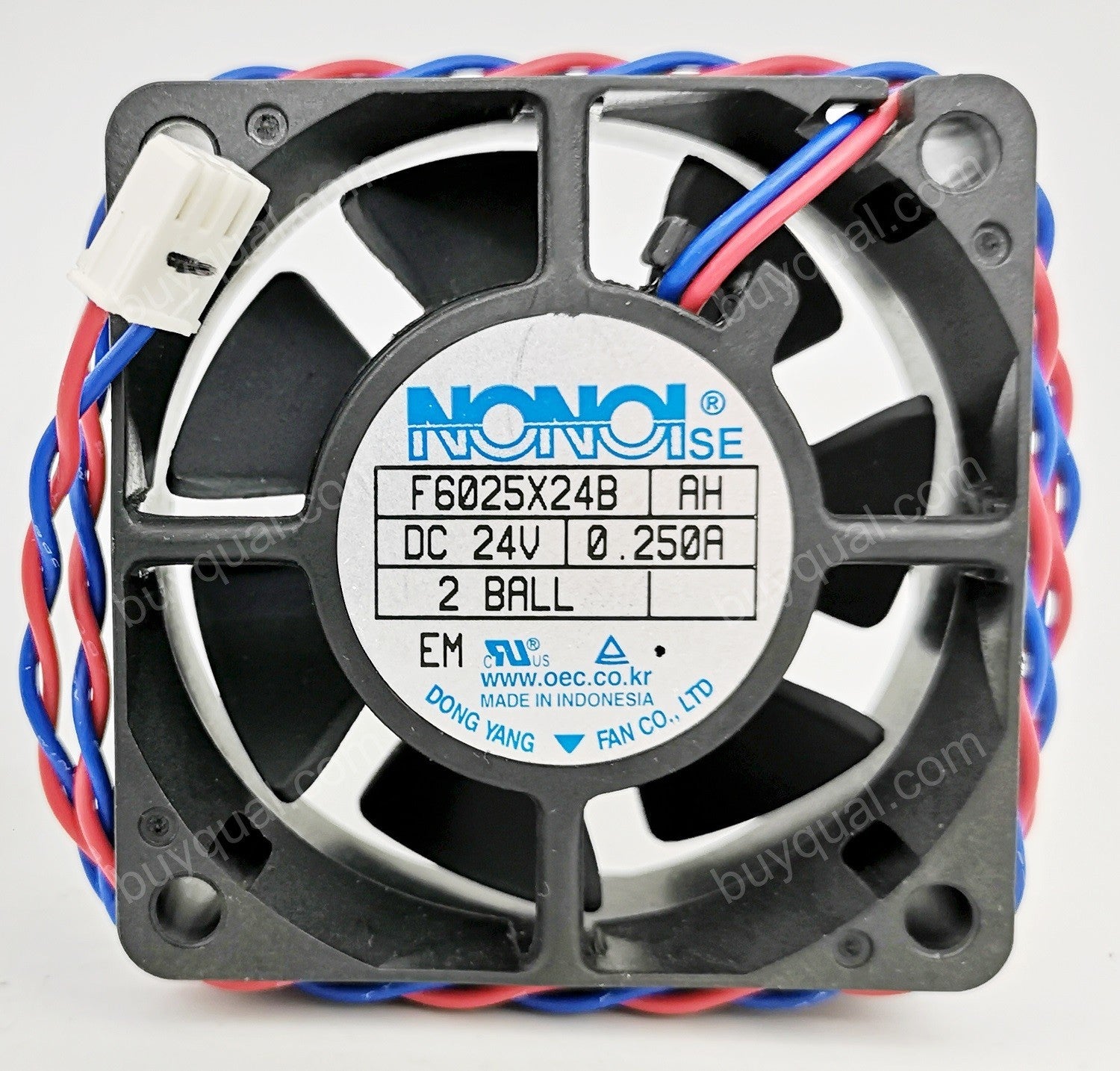 NONOI F6025X24B 24V 0.25A 2wires Cooling Fan - New