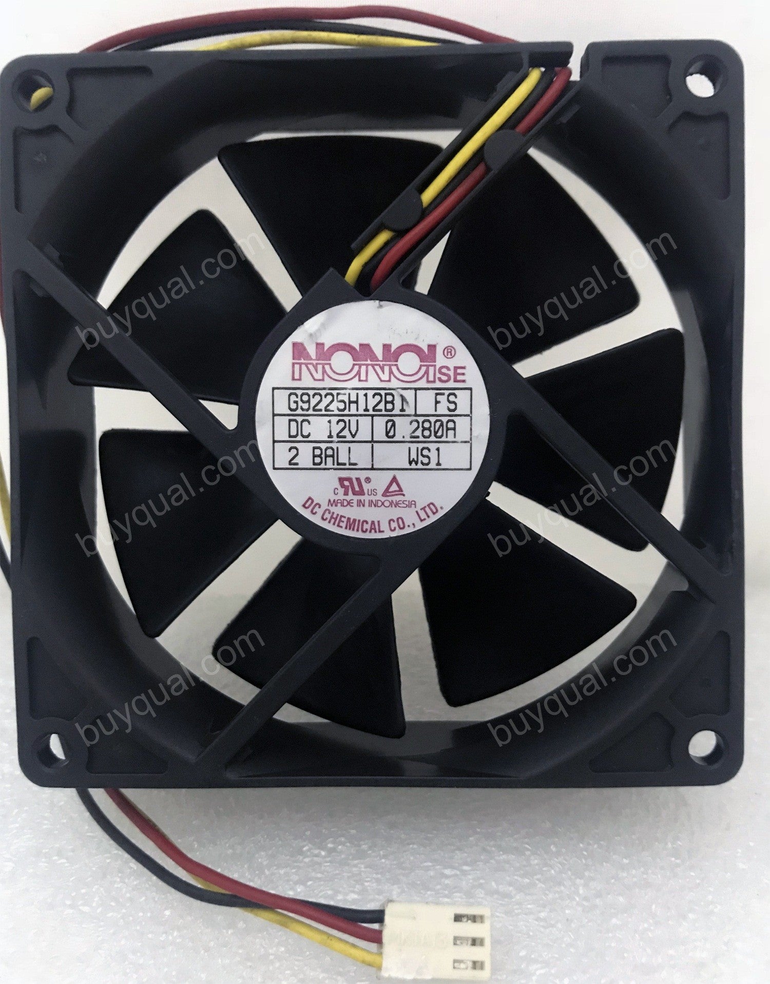 NONOI G9225H12B1 12V 0.28A 3wires Cooling Fan