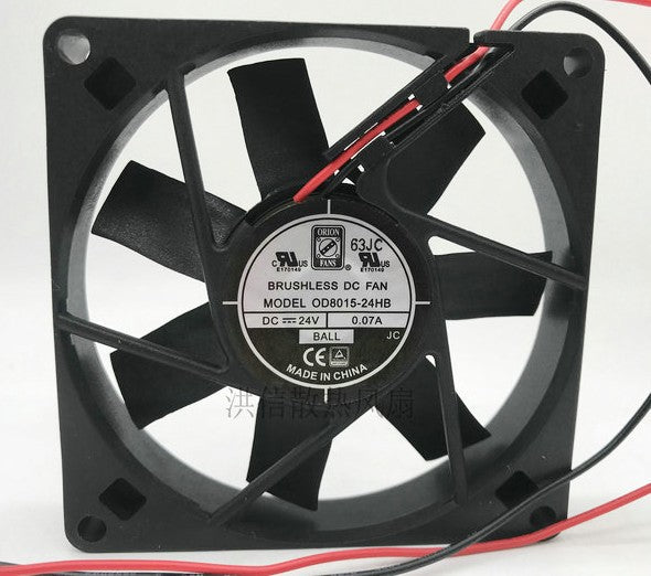 Orion OD8015-24HB 24V 0.07A 2wires Cooling Fan