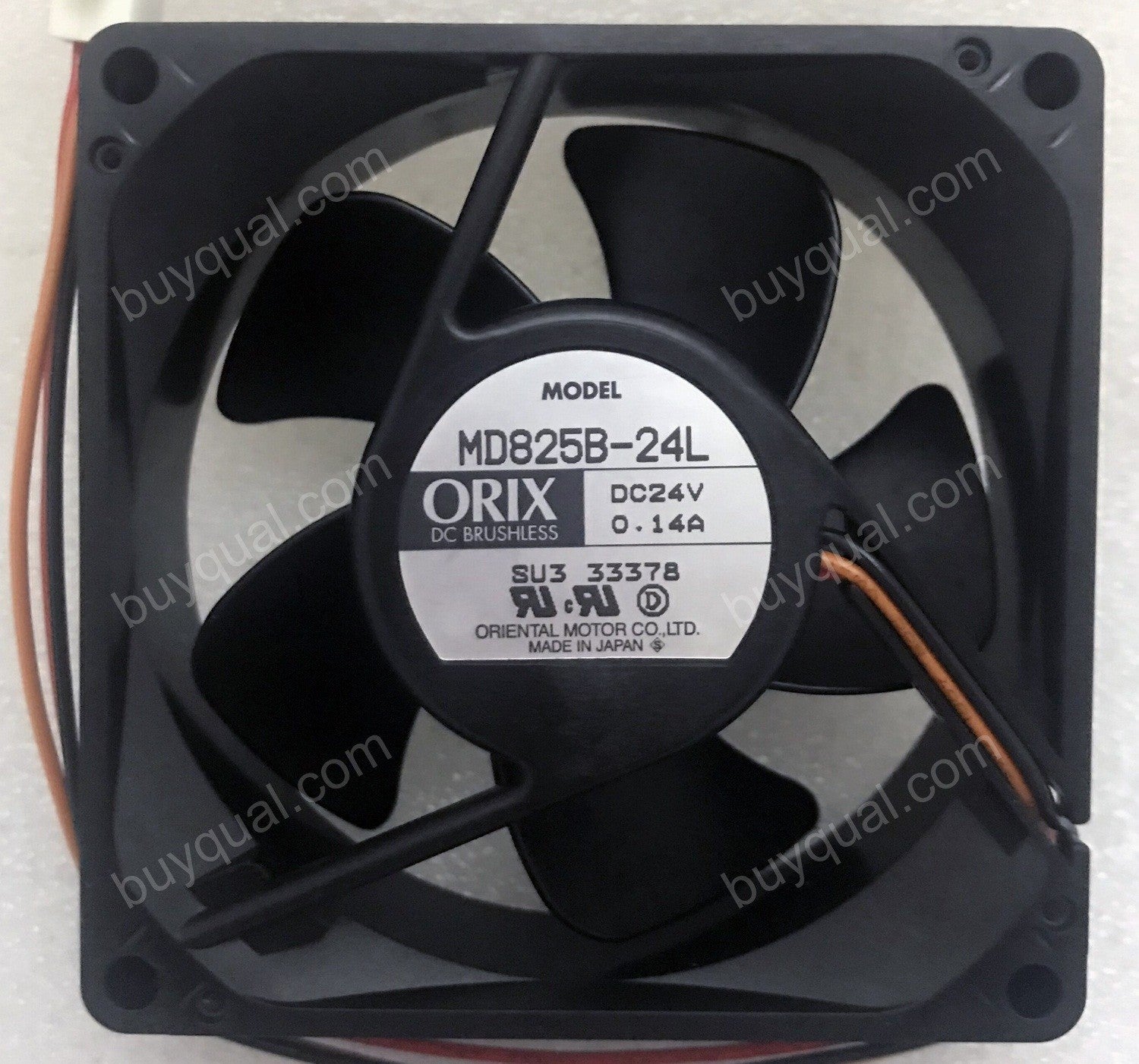 ORIX MD825B-24L 24V 0.14A 3wires cooling fan