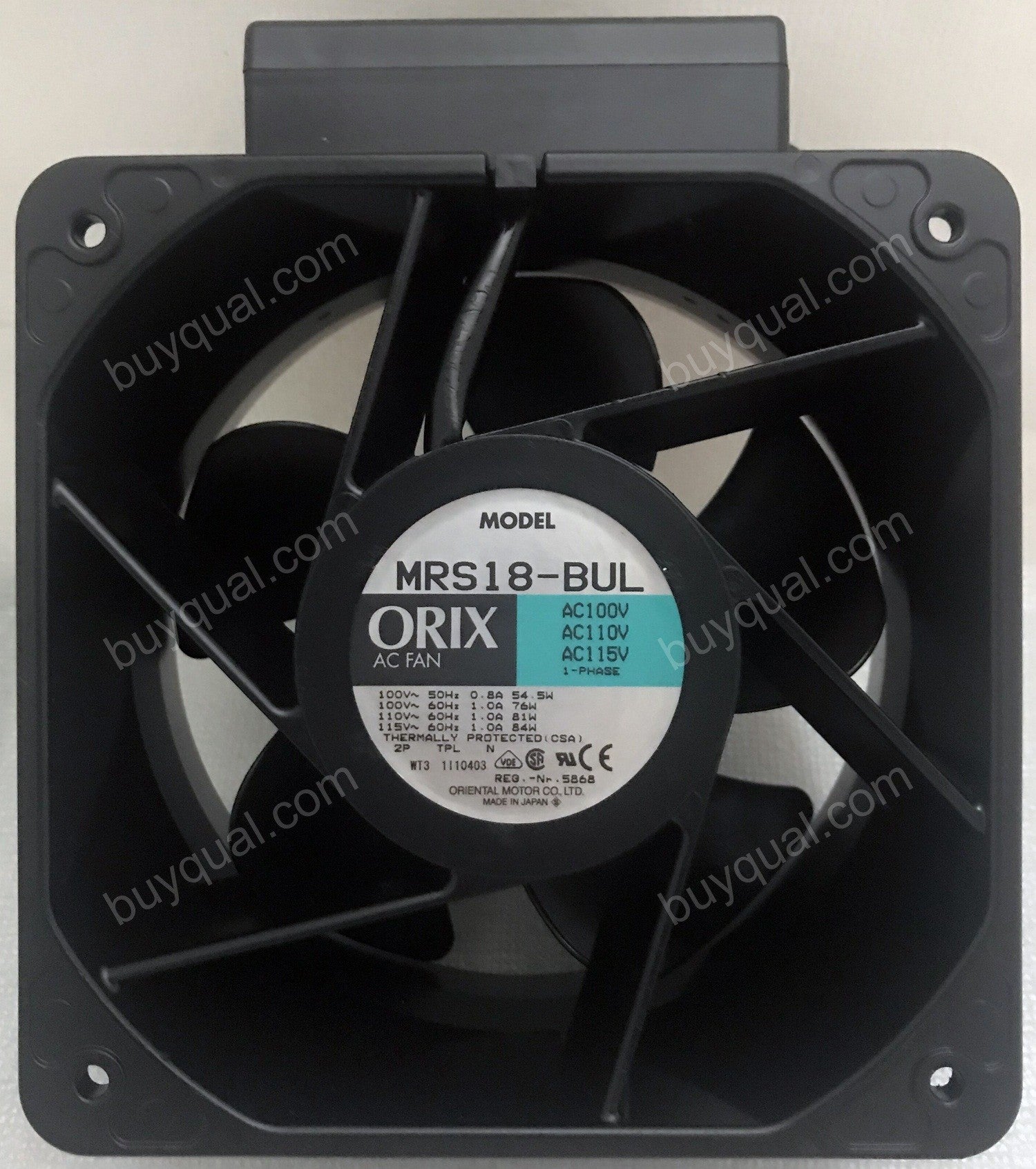 ORIX MRS18-BUL 110/115V 76/84W 2wires Cooling Fan